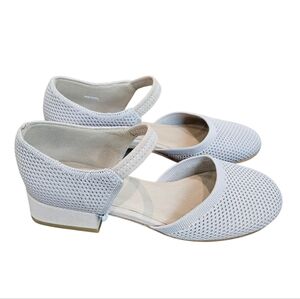 Eileen Fisher Mary Jane Stretch Knit Block Heels Womens NEW